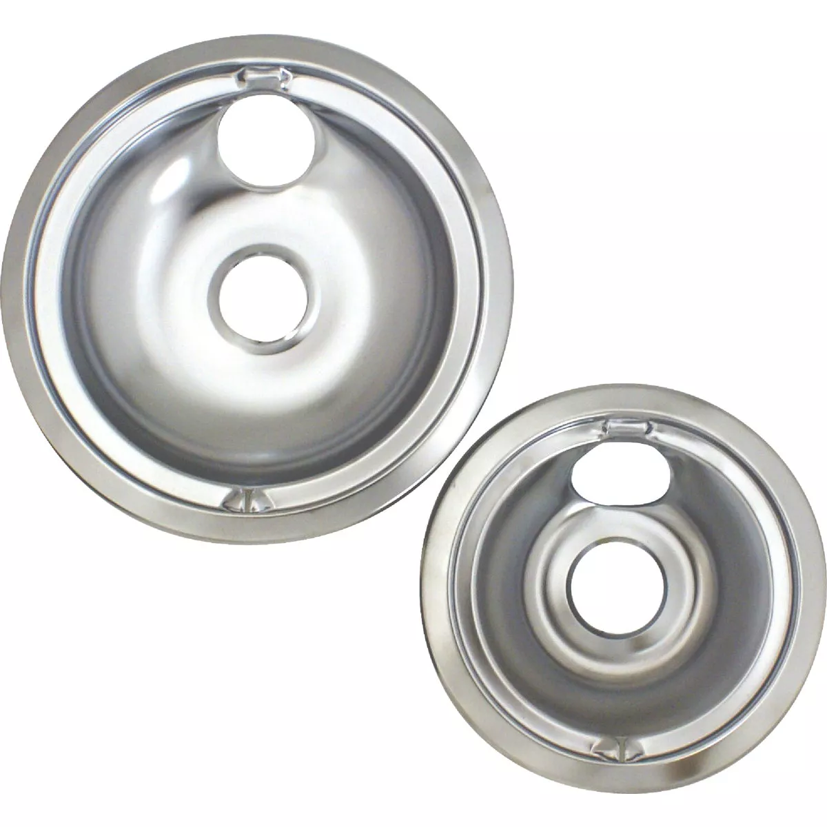 Range Kleen Electric (1) 6 In. & (1) 8 In. Style B Round Chrome Drip Pan - photo 2