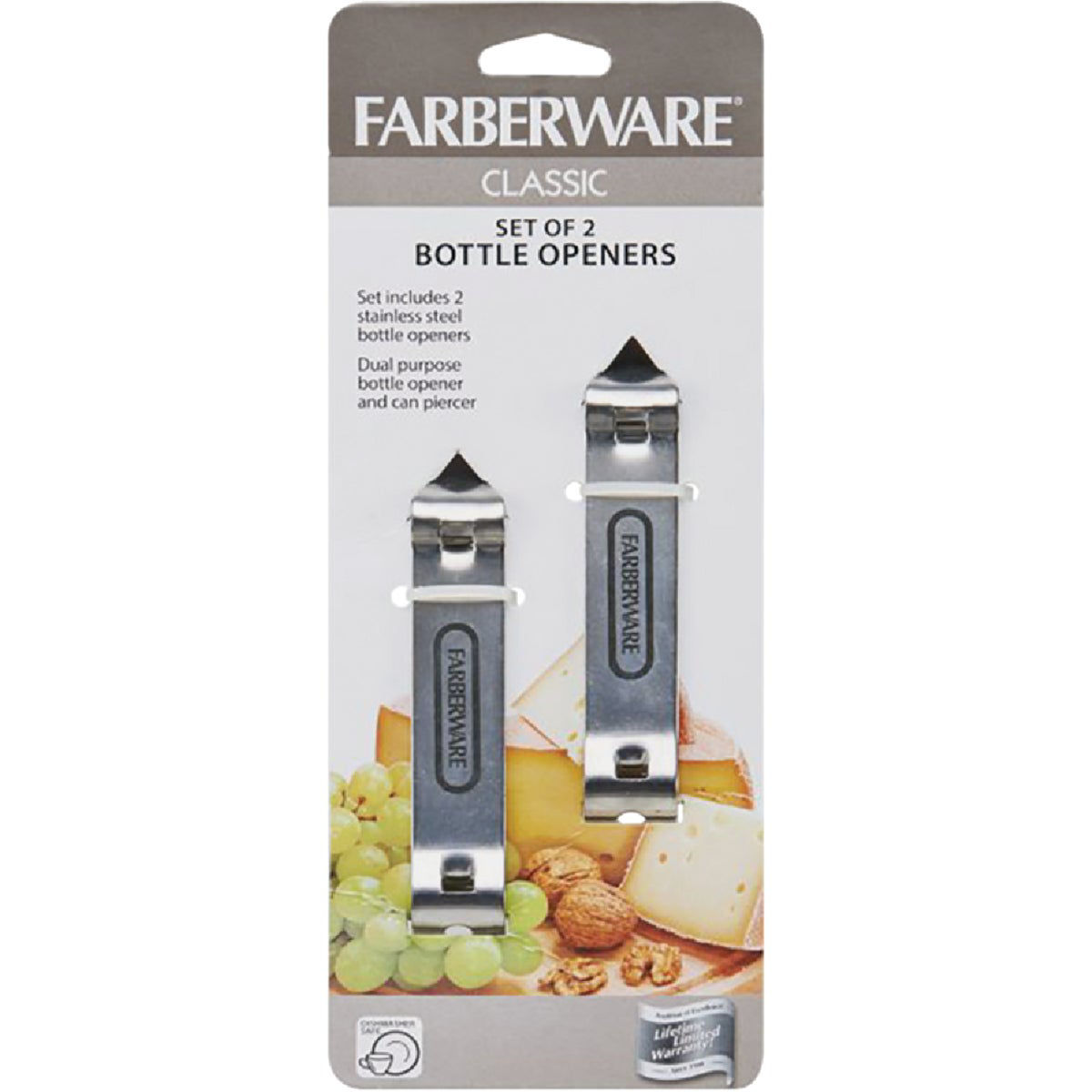 Farberware Stainless Steel Bottle Openers (2 Count) - Tiger Island Hardware