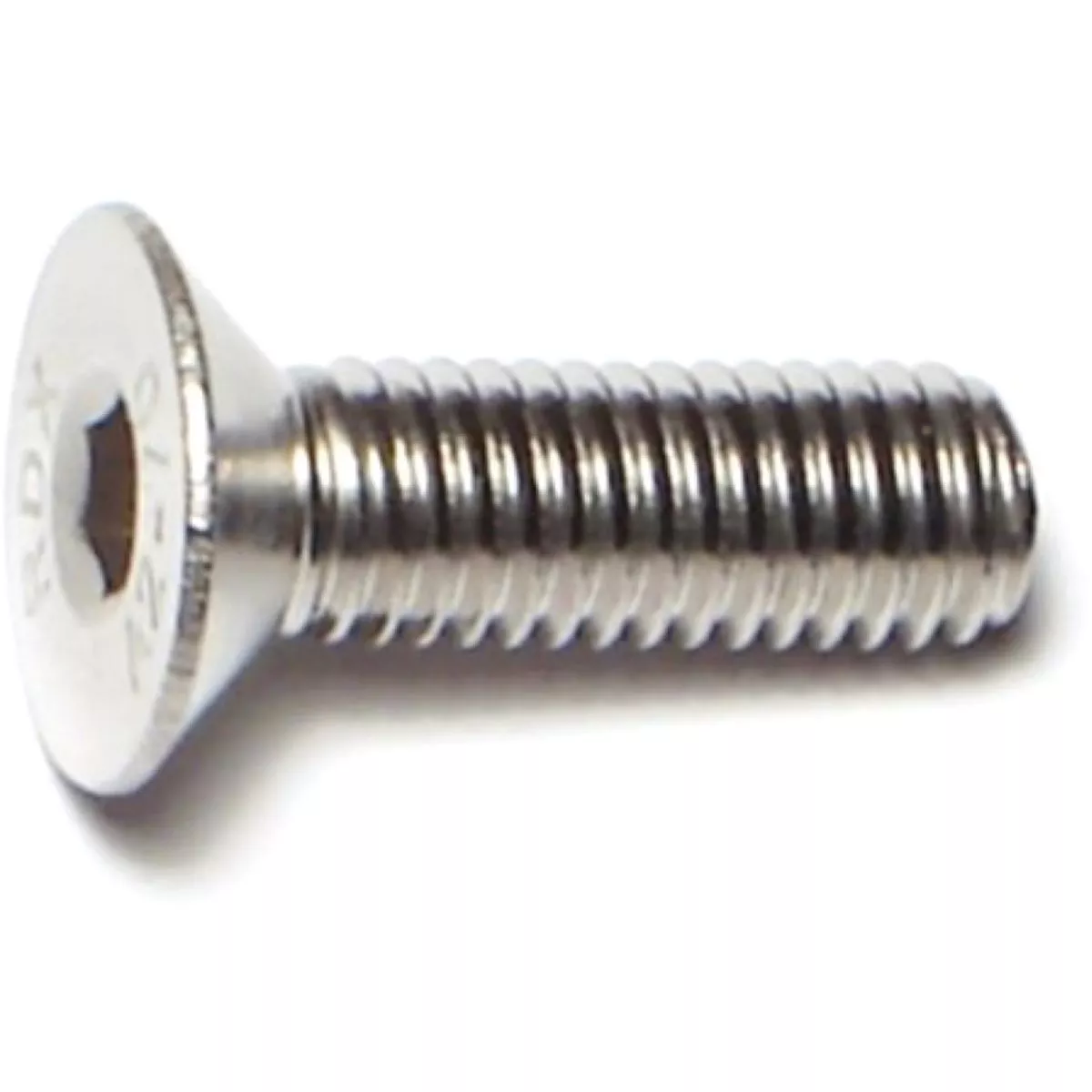 Midwest Fastener 5mm-0.8 x 16mm A2 Stainless Steel Coarse Thread Flat Head Hex Socket Cap Screws (10 Ct.)