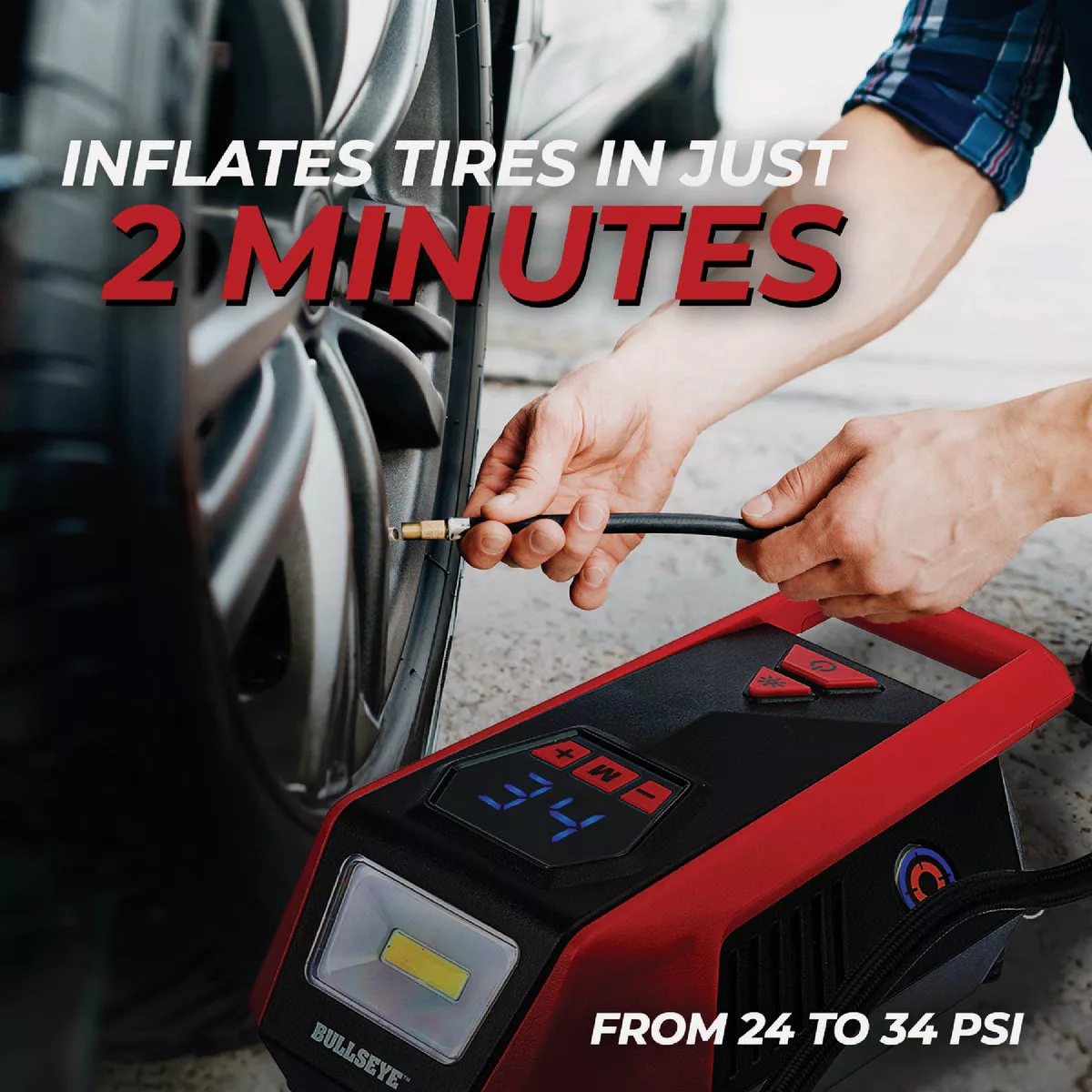Bullseye 12V DC Handheld Tire Inflator - photo 7
