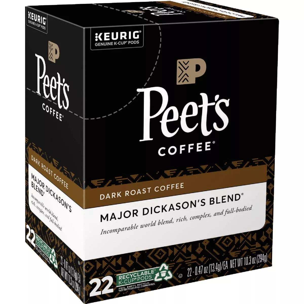 Keurig Peet's Coffee Major Dickason's Blend K-Cup (22-Pack)