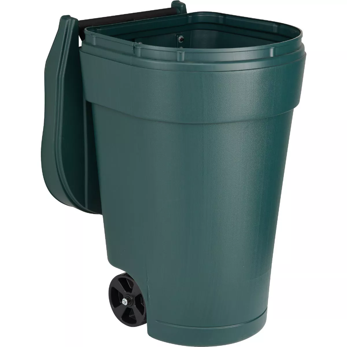 United Solutions 50 Gal. Green Plastic Wheeled Outdoor Trash Can with Lid - photo 3