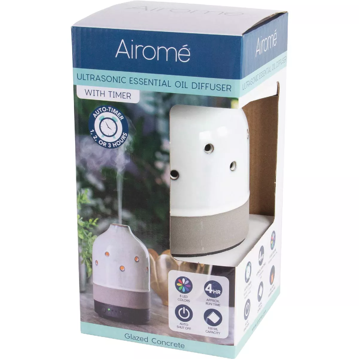 Airome Ultra Sonic Essential Oil Diffuser with Timer - Glazed Concrete - photo 4