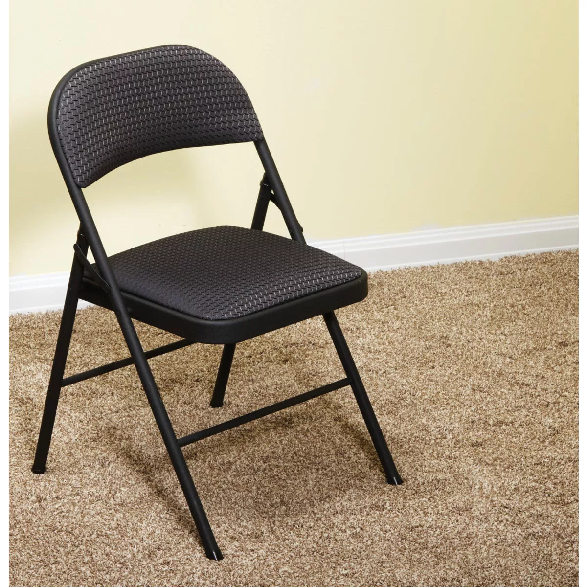 COSCO Fabric Folding Chair, Black - photo 2