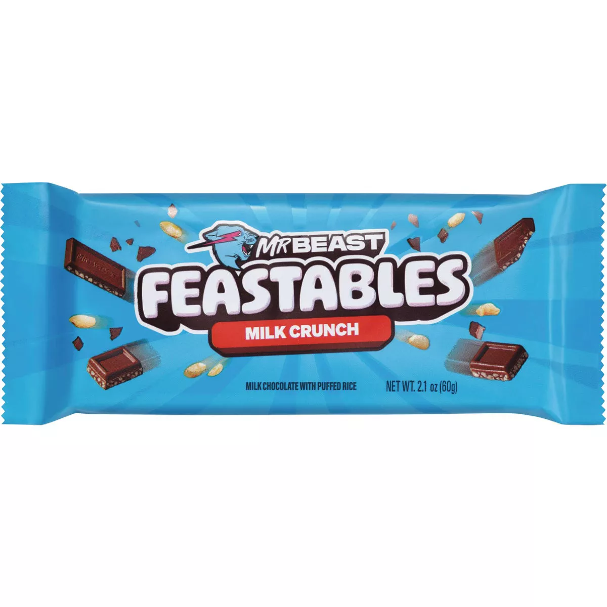 Feastables Milk Chocolate Crunch Candy Bar