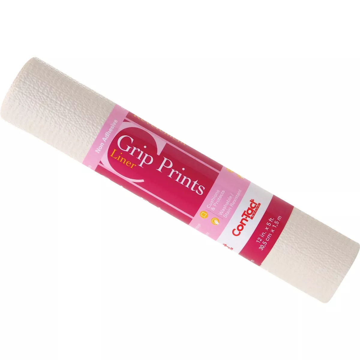 Con-Tact 12 In. x 5 Ft. Almond Grip Prints Non-Adhesive Shelf Liner