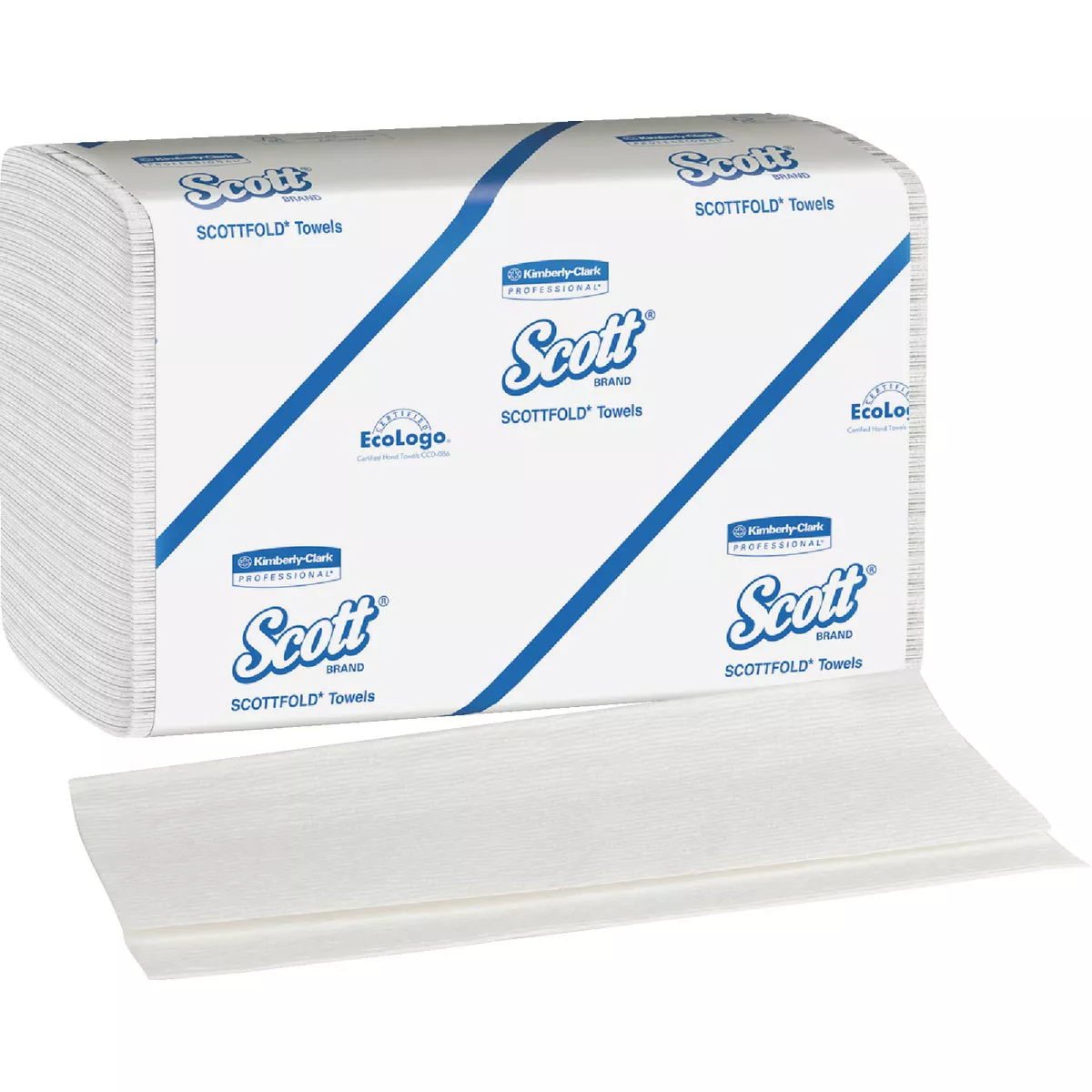 Scott Pro Scottfold M White Hand Towel (25-Count)