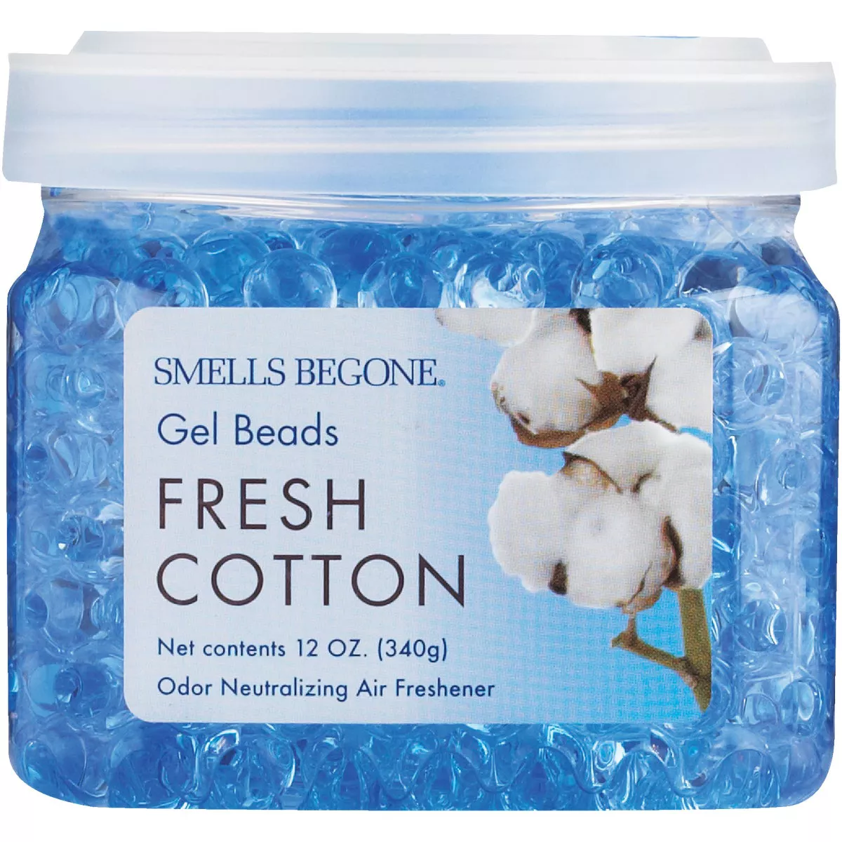 Smells Begone 12 Oz. Gel Beads Fresh Cotton Odor Neutralizer - photo 3