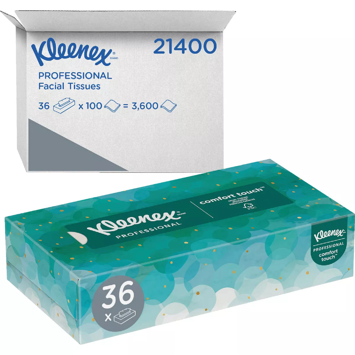 Kleenex Comfort Touch 100 Count 2-Ply White Facial Tissue (36-Pack) - photo 3