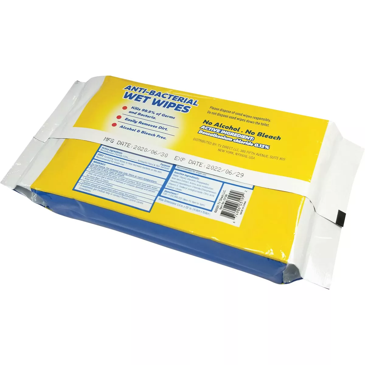 Sani-Maxx Antibacterial Wet Wipe (50 Pack) - photo 5