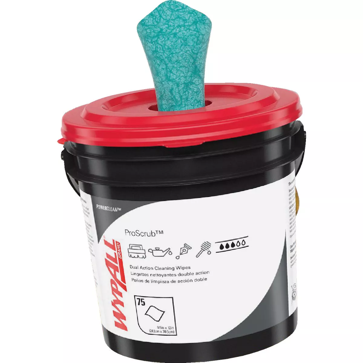 WypAll 9-1/2 In. x 12 In. Cleansing Bucket Hand Cleaning Wipes, (75 Ct.) - photo 3