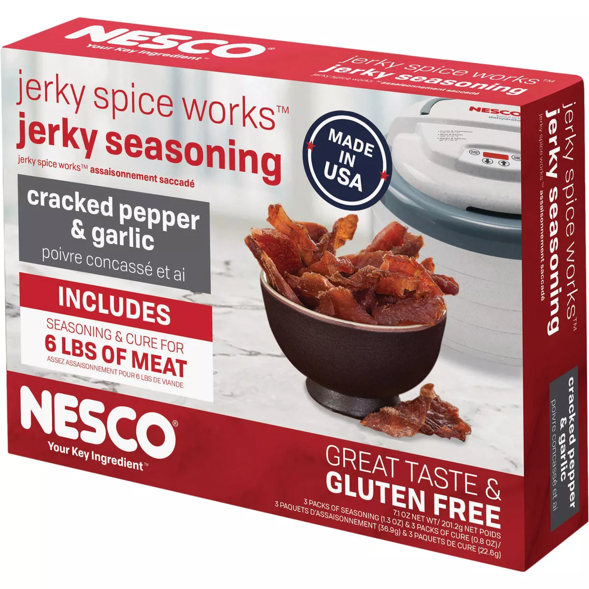 Nesco Cracked Pepper & Garlic Jerky Seasoning, 6 Lb. Yield - photo 2