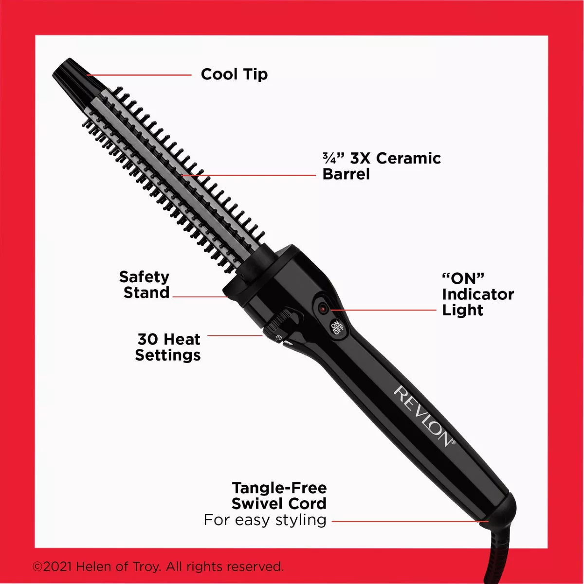 Revlon 3/4 In. Ceramic Brush Iron - photo 2