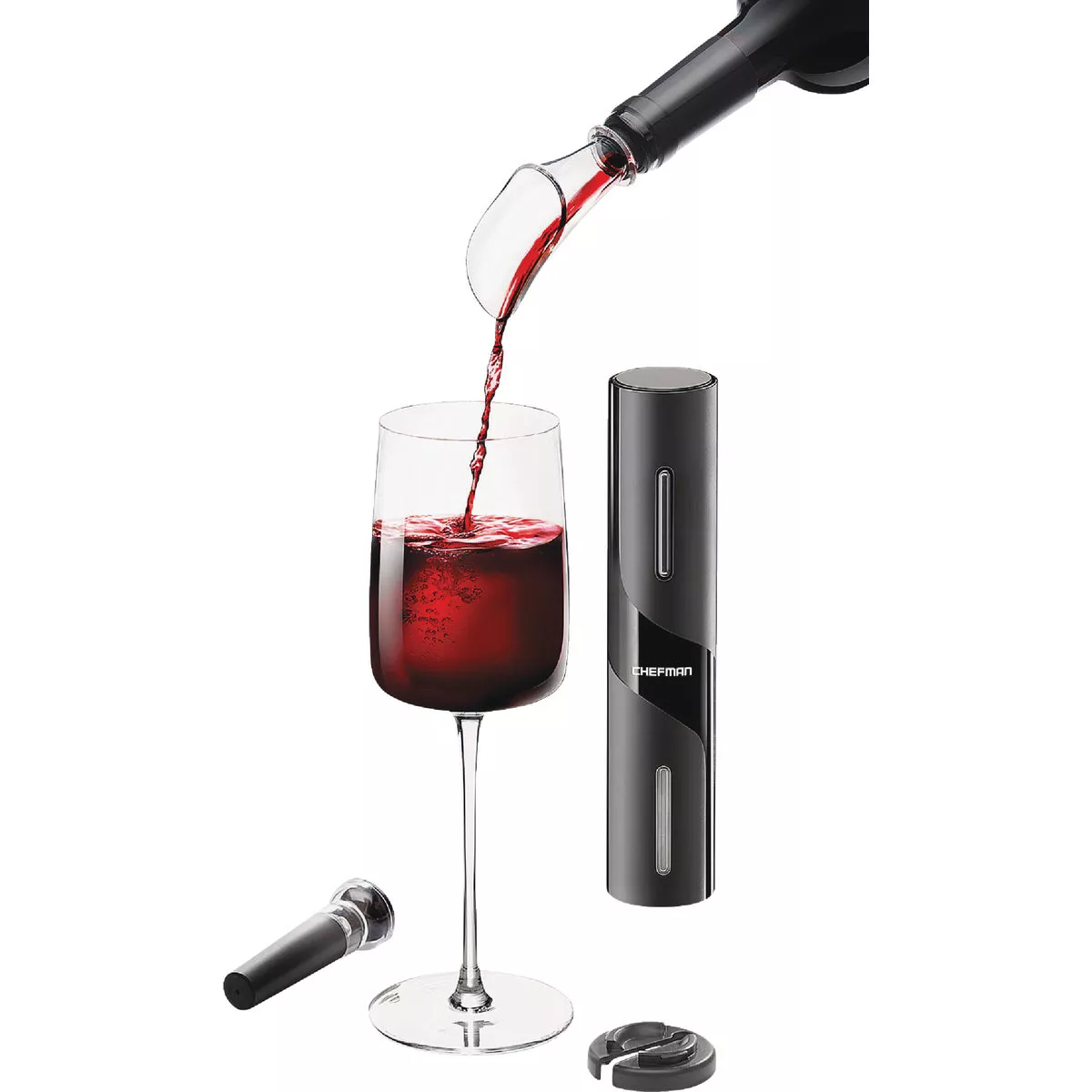 Chefman Battery Operated Wine Opener with Accessories - photo 3
