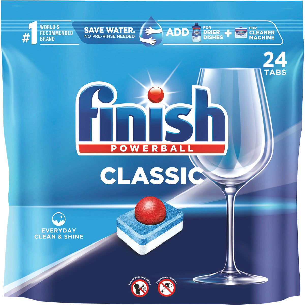 FINISH PowerBall All-in-One Dishwasher Detergent Tablet (24pcs