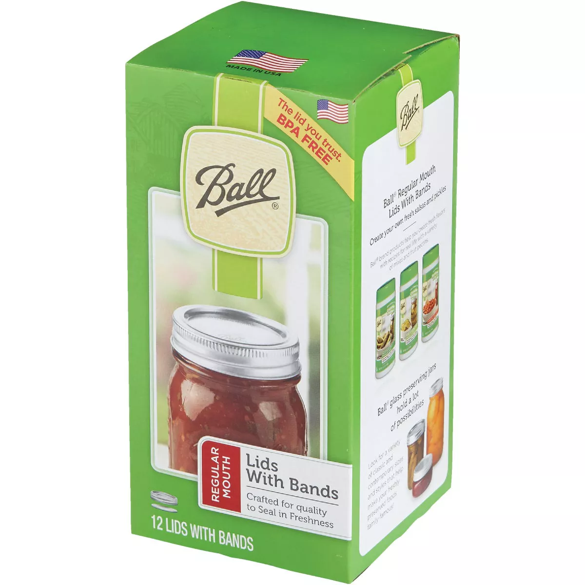 Ball Regular Mouth Jar Lid with Bands (12-Count) - photo 3