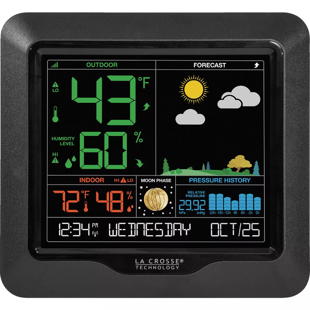La Crosse Technology Wireless Color Weather Station with Backlight & Forecast - photo 5