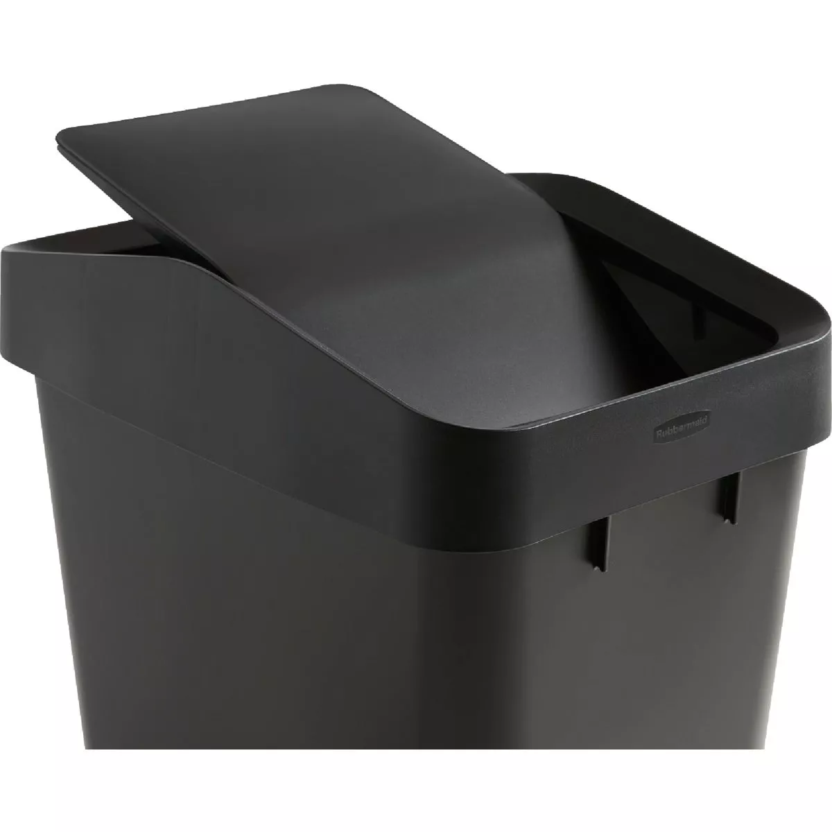 Rubbermaid 12.2 Gal. Black Swing-Top Wastebasket - photo 3
