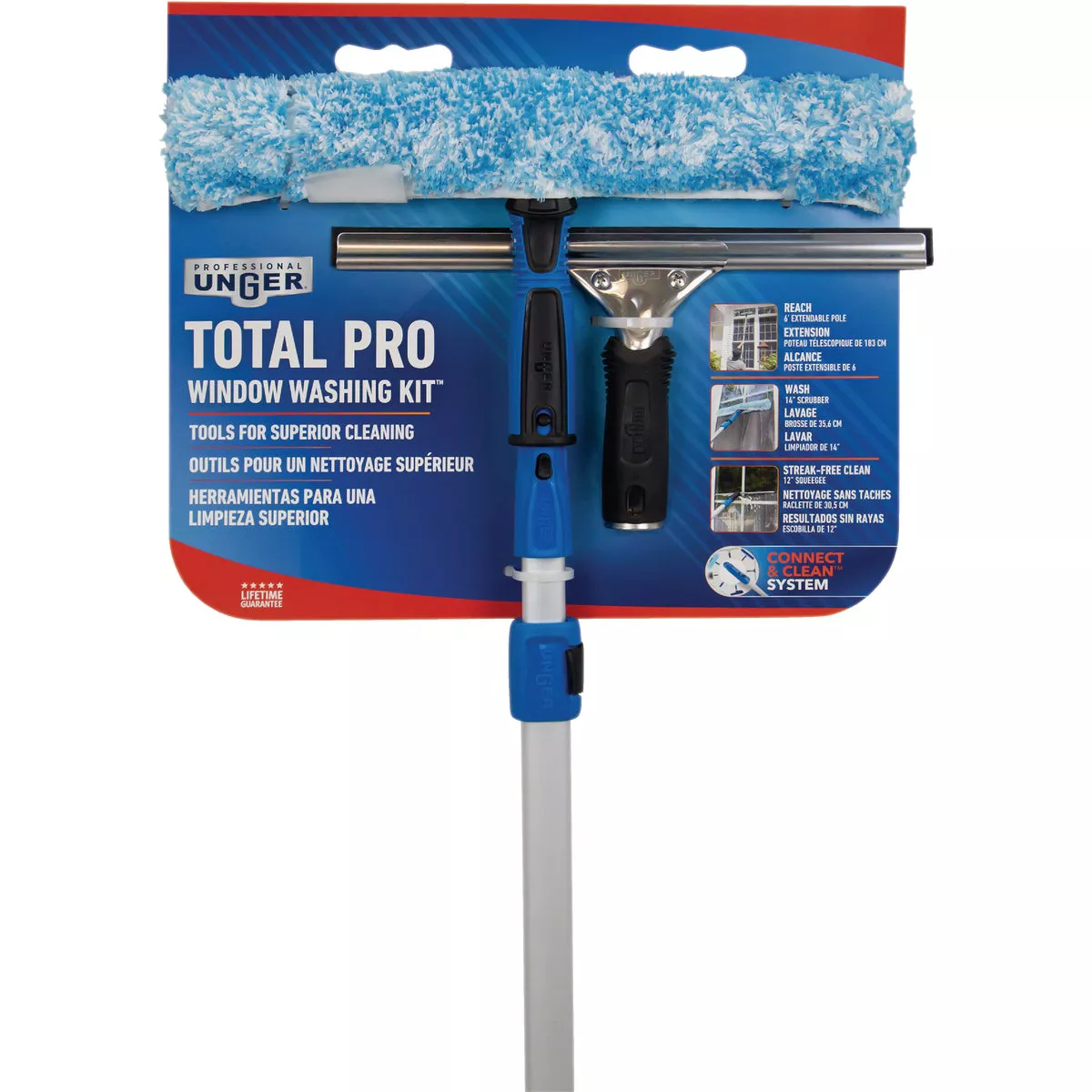 Unger Professional Total Pro Window Cleaning Kit (2-Piece)