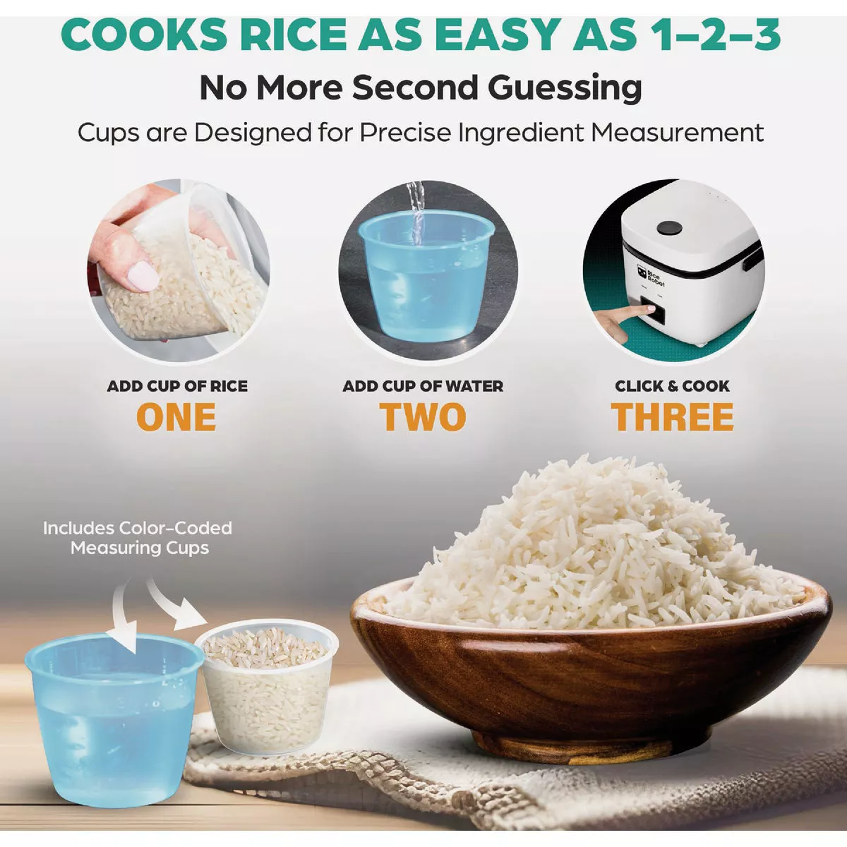 Rice Robot 1.2 Qt. Cooker - photo 4