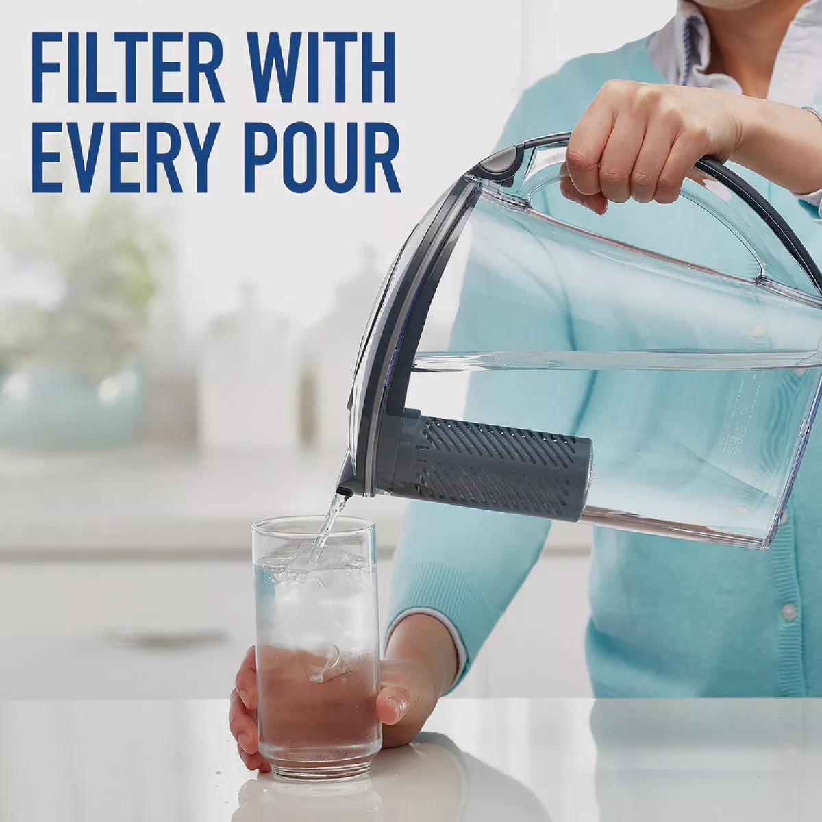 Brita Large Carbon Gray 10-Cup Filter-As-You-Pour Pitcher - photo 5