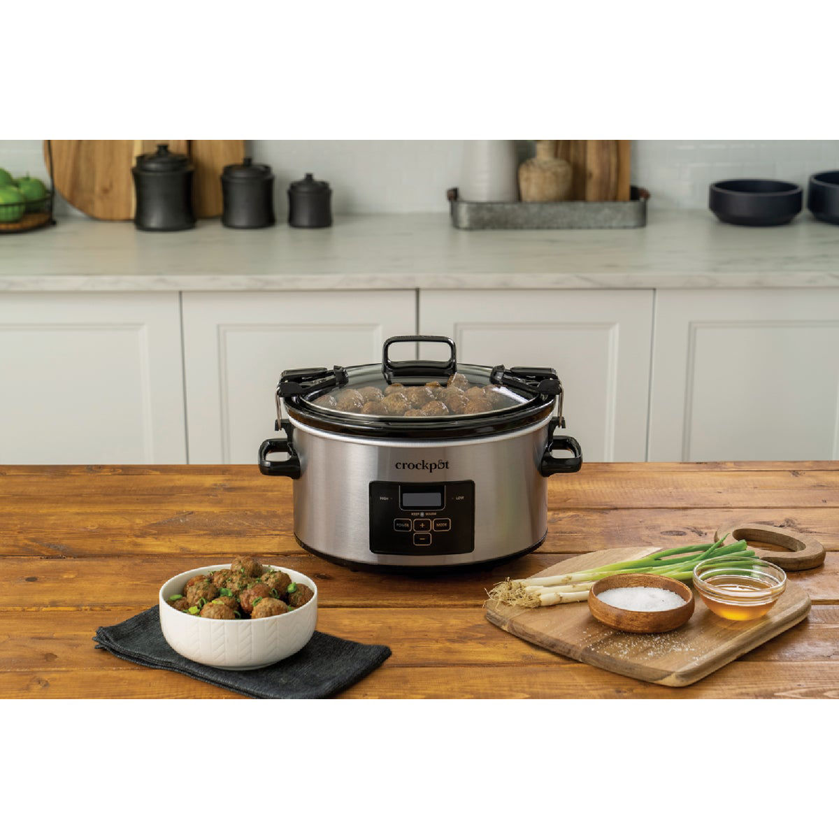 Crock-Pot 4 Quart Stainless Steel Cook & Carry Programmable Slow Cooker  with Lid, 1 Piece - Foods Co.