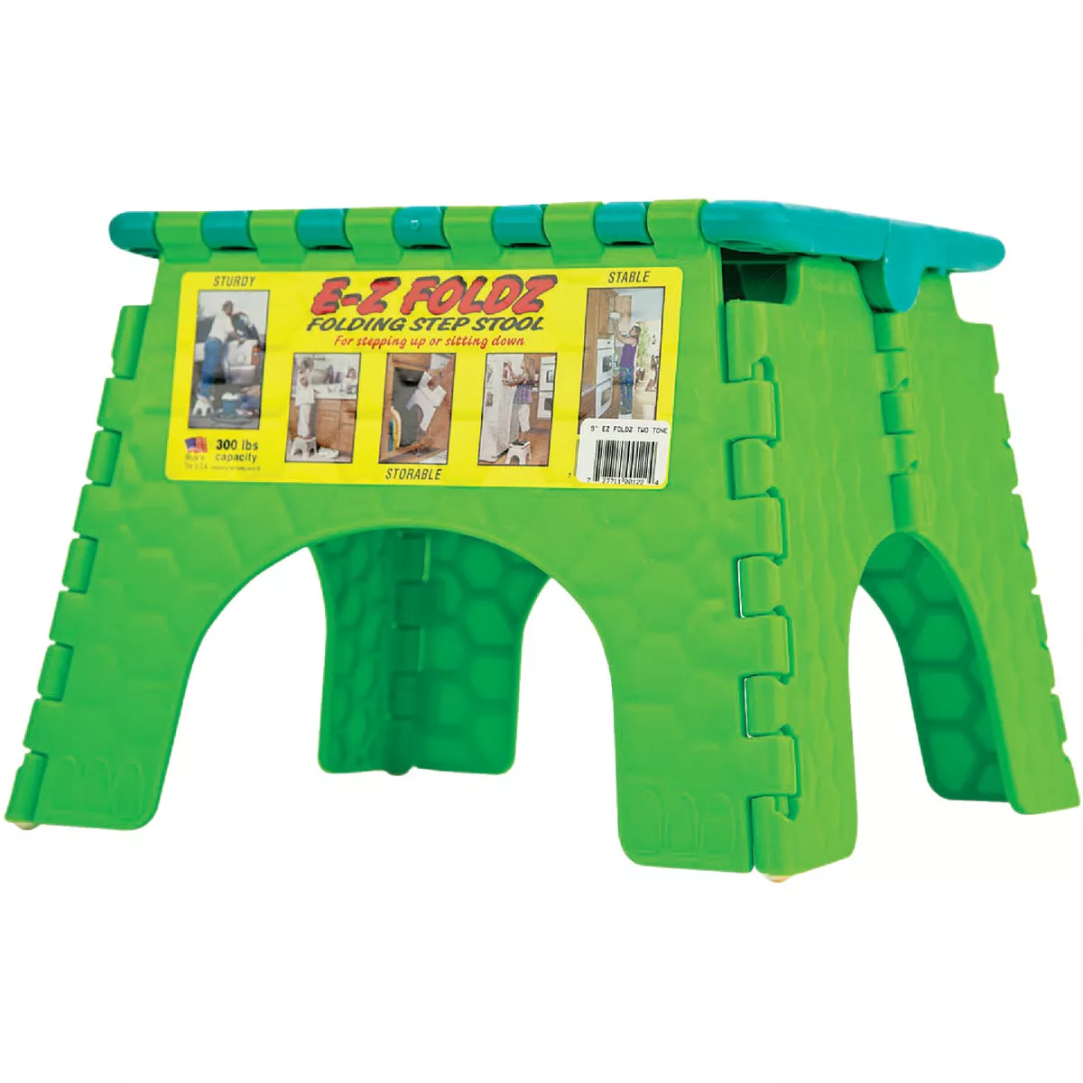 E-Z Foldz 9 In. Assorted Color 1-Step Folding Step Stool