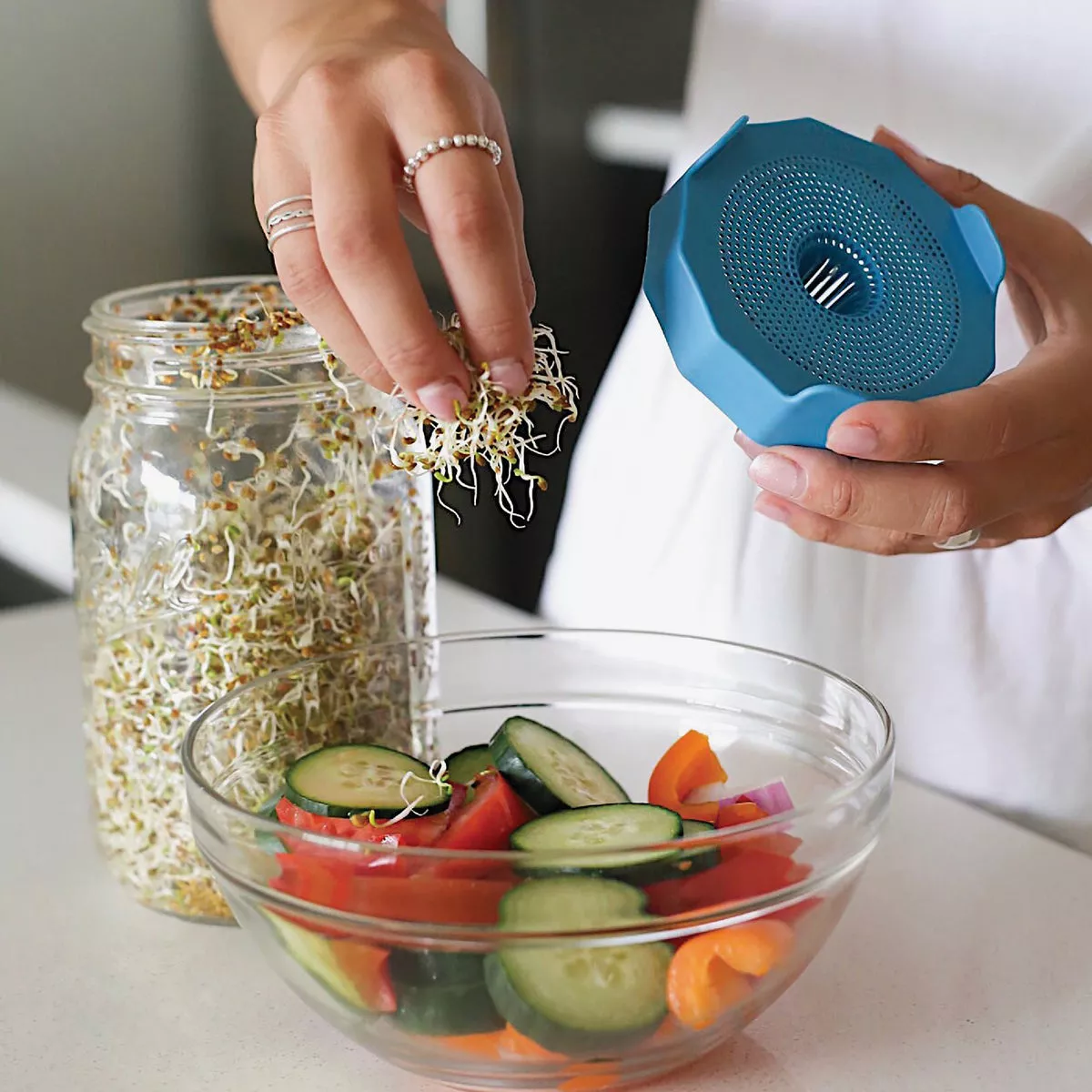 Masontops Wide Mouth Bean Screen Lid (2-Count) - photo 4