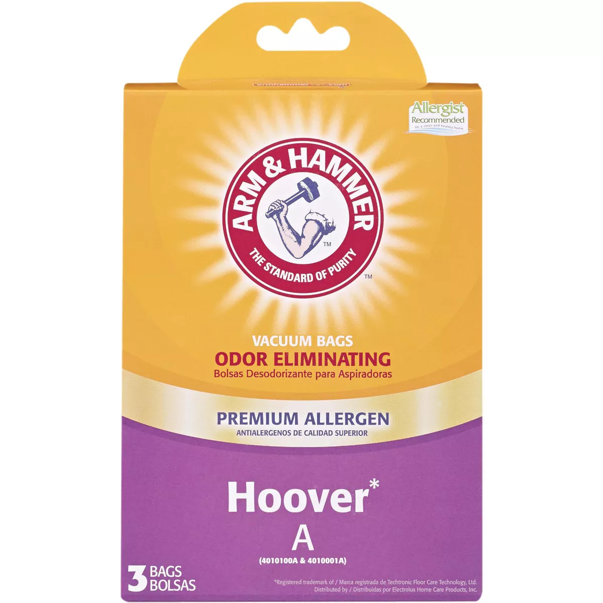 Arm & Hammer Hoover Type A / Bissell Style 2 Premium Allergen Vacuum Bag (3-Pack) - photo 2