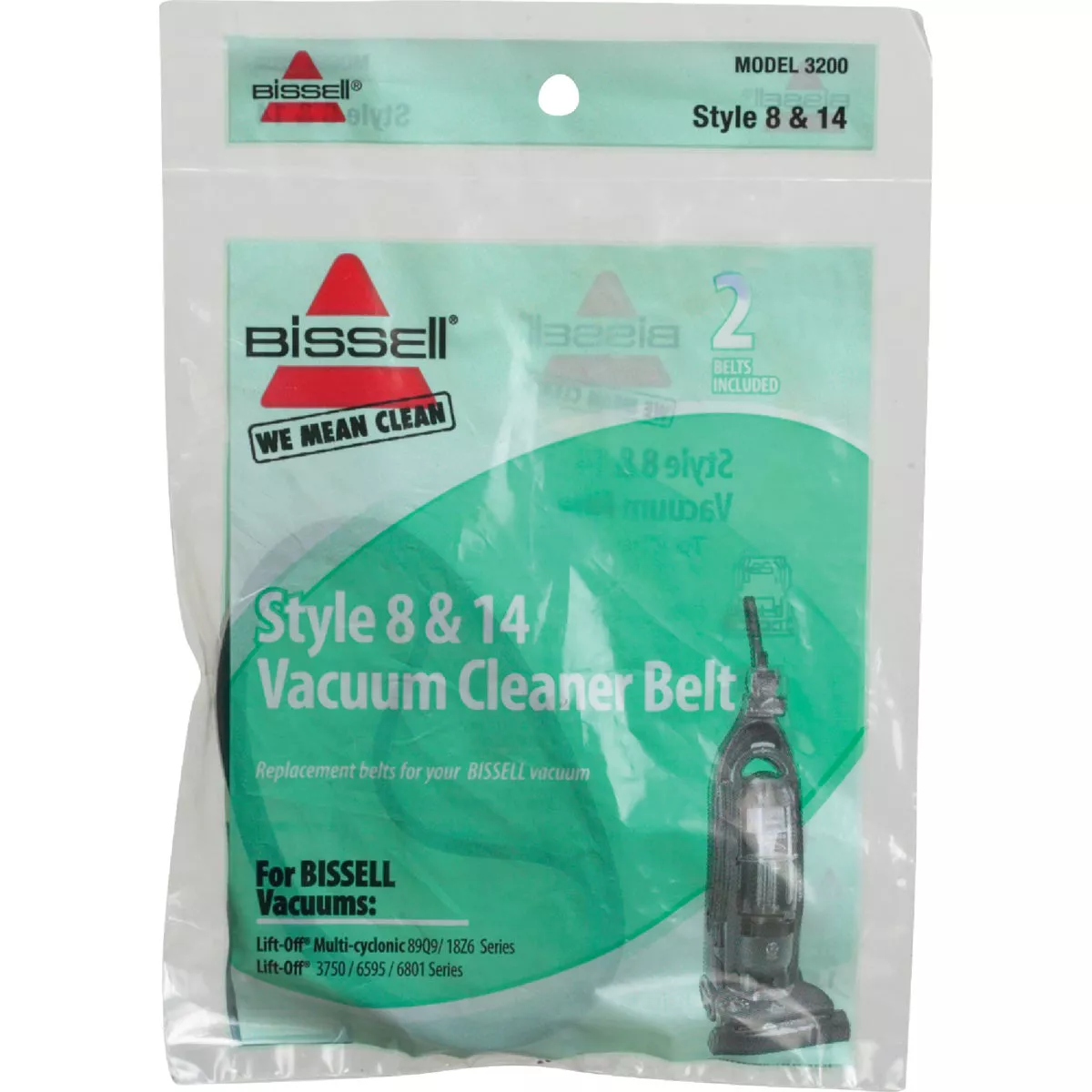 Bissell Type 8 & 14 Bissell Lift-Off Revolution Vacuum Cleaner Belt (2-Pack) - photo 2