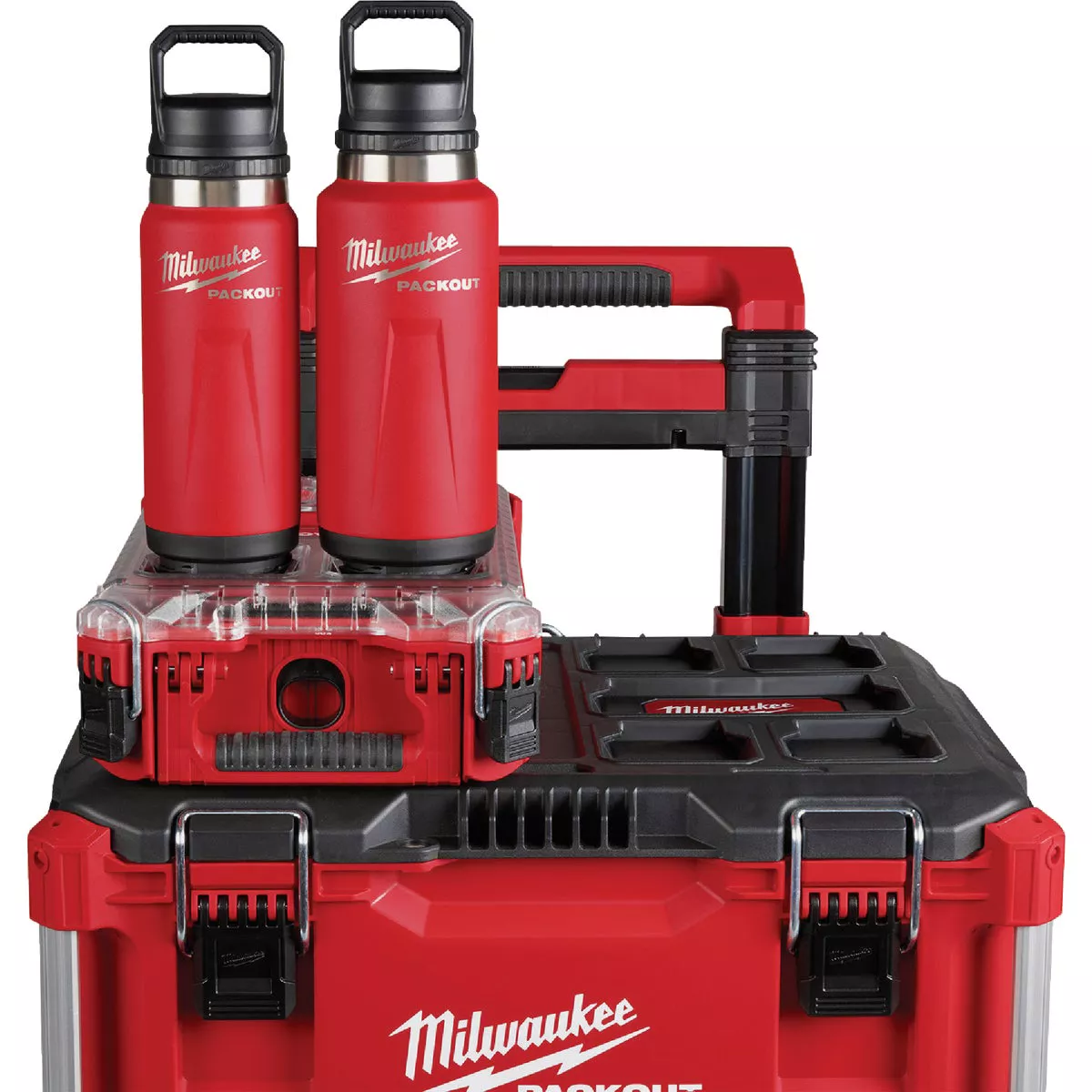Milwaukee PACKOUT 24 Oz. Red Insulated Bottle with Chug Lid - photo 2