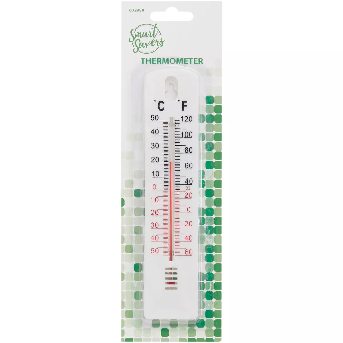 Smart Savers -20 to 120 F, -30 to 50 C White Window Thermometer - photo 2