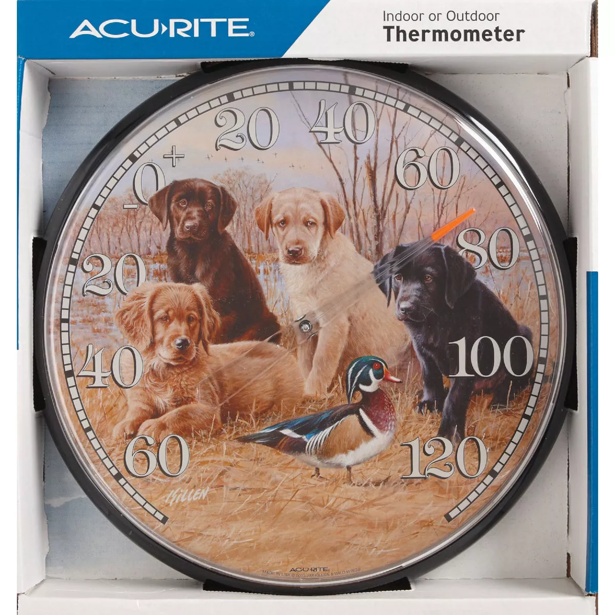 Acurite 12-1/2" Dia Plastic Dial Puppy Indoor & Outdoor Thermometer - photo 2