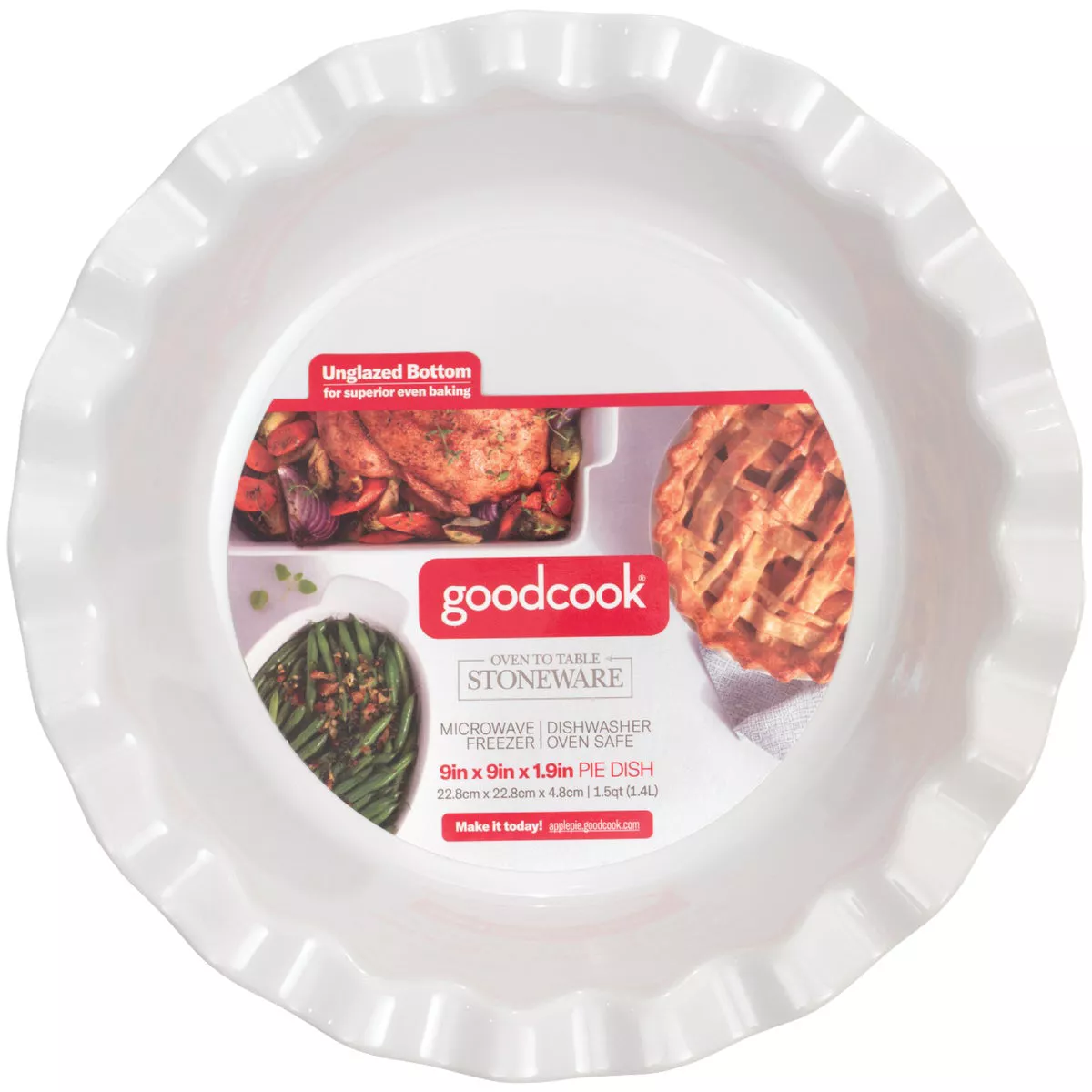 Goodcook 9 In. Stoneware Pie Dish - photo 2