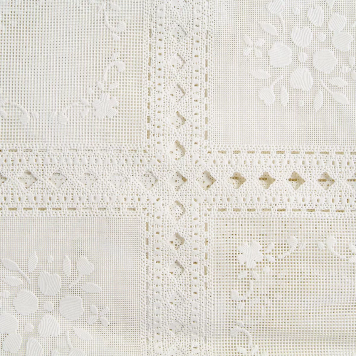 Magic Cover 54 In. x 15 Yd. Ivory Country Lace Pattern Yard Goods Decorative & Versatile Covering - photo 3