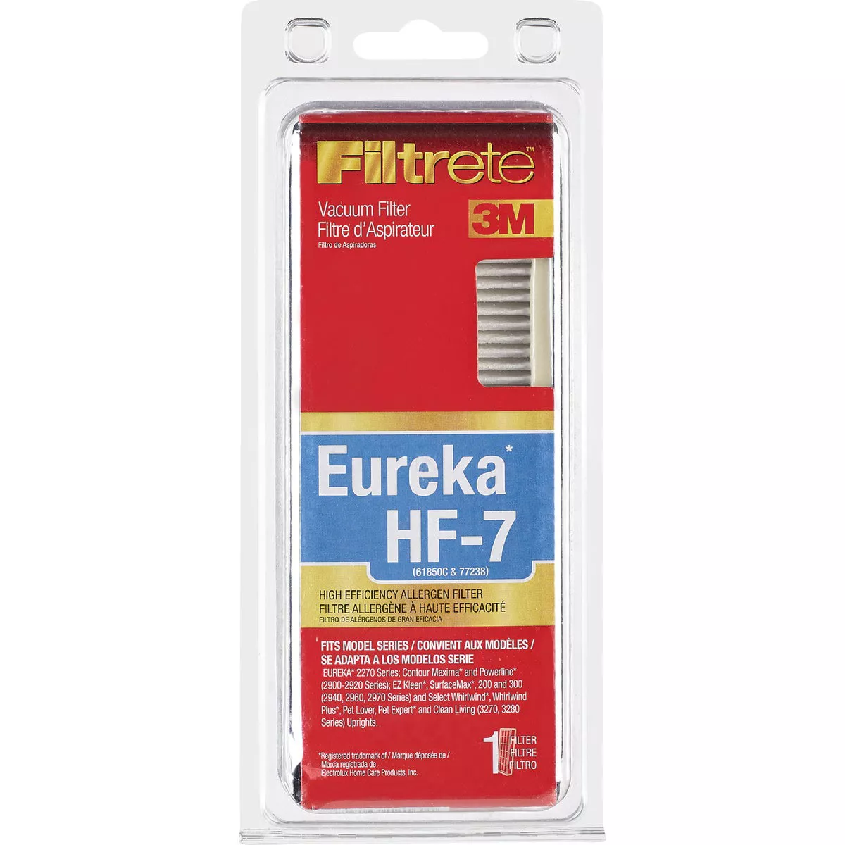 3M Filtrete Eureka Type HF7 High Efficiency 2270, 2900, & 3270 Series Vacuum Filter - photo 2