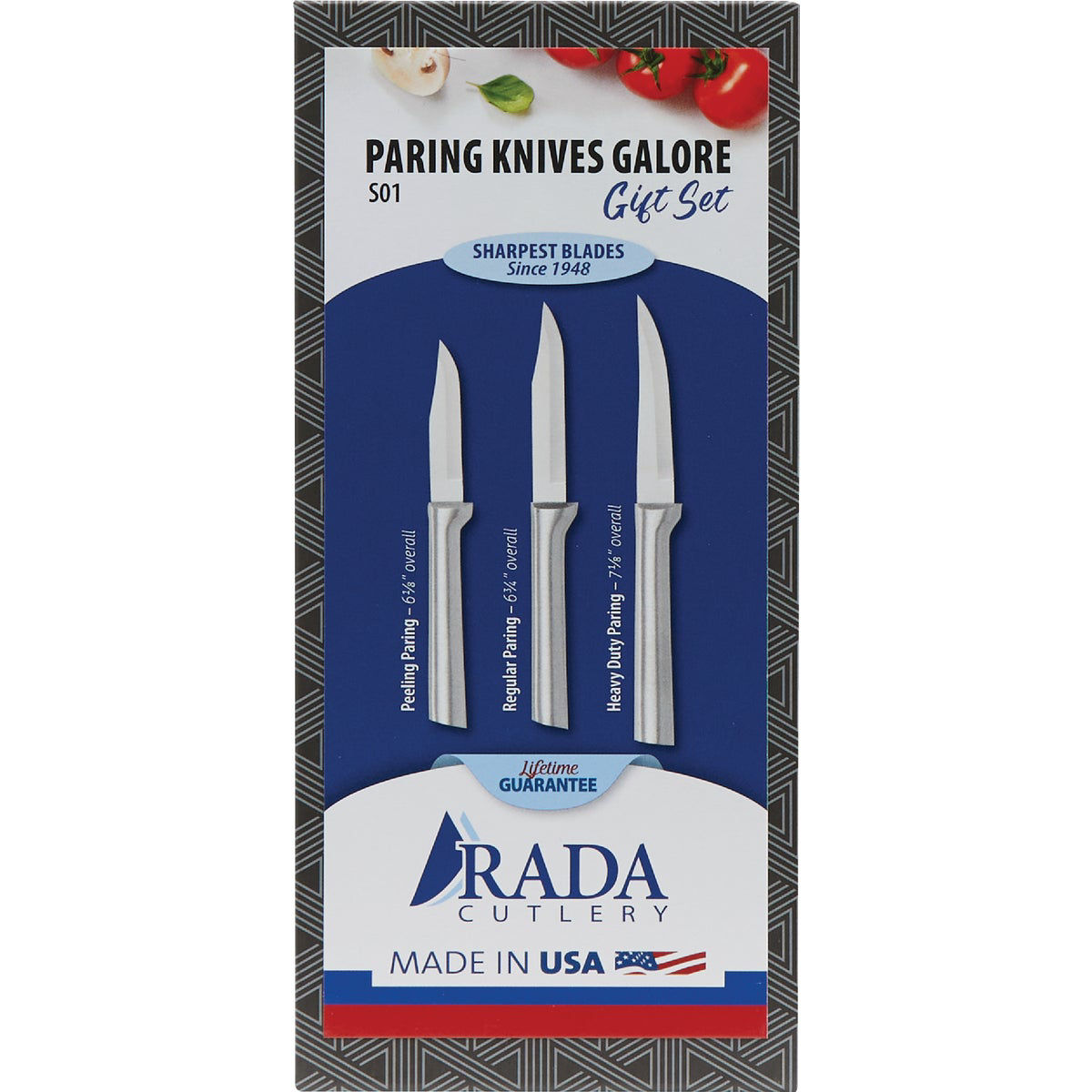 RADA Cutlery Set Of 3 Paring Knives – R101 R102 R103 – Same As S01 – No Box