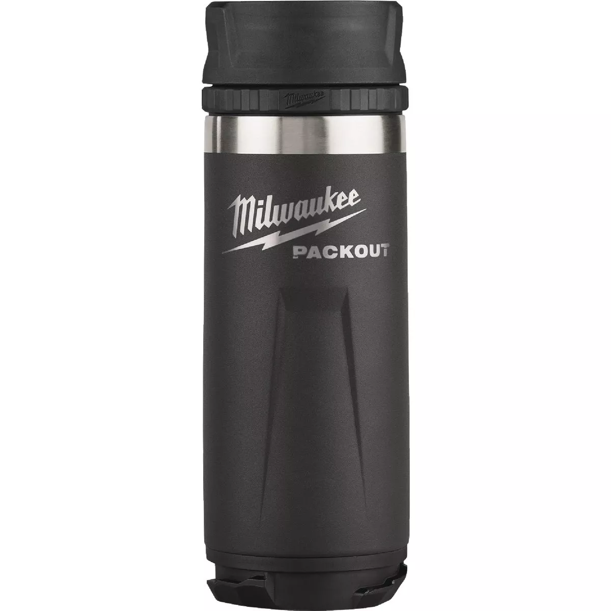 Milwaukee PACKOUT 18 Oz. Black Insulated Bottle with Sip Lid