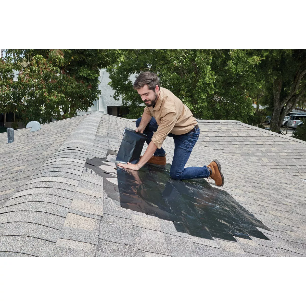Flex Tape Max 4 In. x 25 Ft. Repair Tape, Black - photo 3
