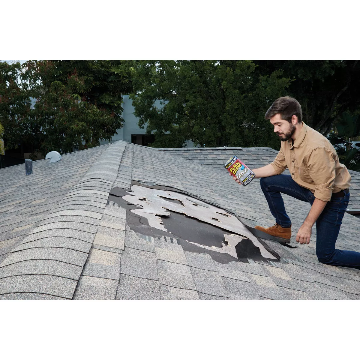 Flex Tape Max 4 In. x 25 Ft. Repair Tape, Black - photo 2