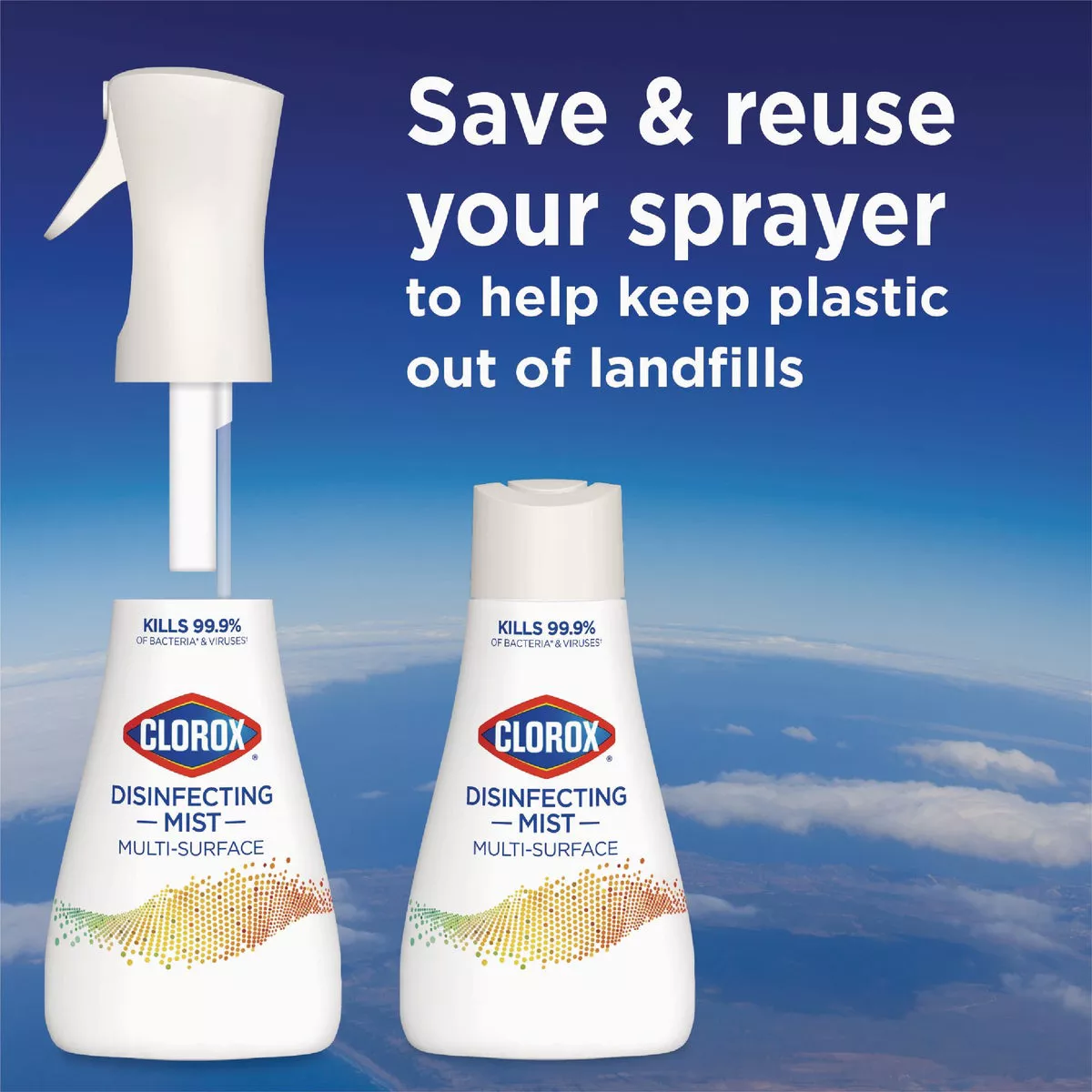 Clorox 16 Oz. Lemongrass Mandarin Disinfecting Cleaner Mist Refill - photo 2