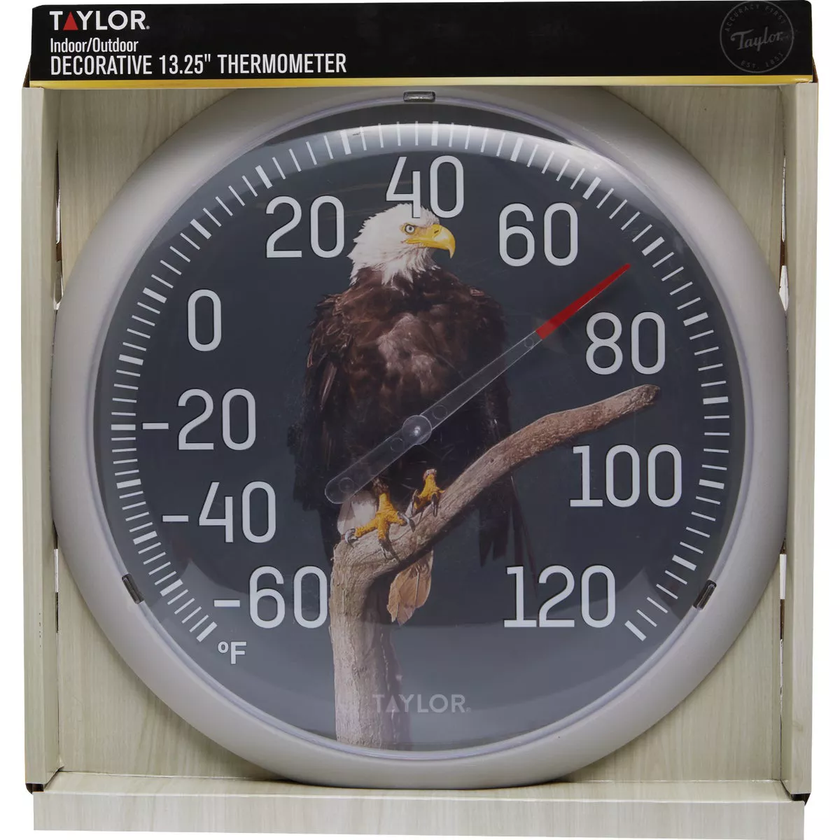 Taylor 13.25 In. Eagle Nature Round Dial Thermometer - photo 2