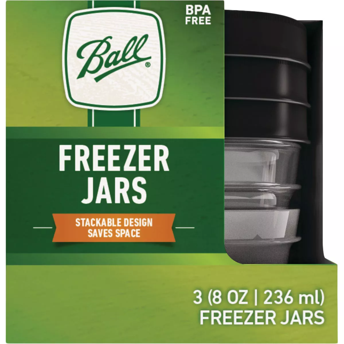 Ball 8 Oz Freezer Jar (3-Pack)