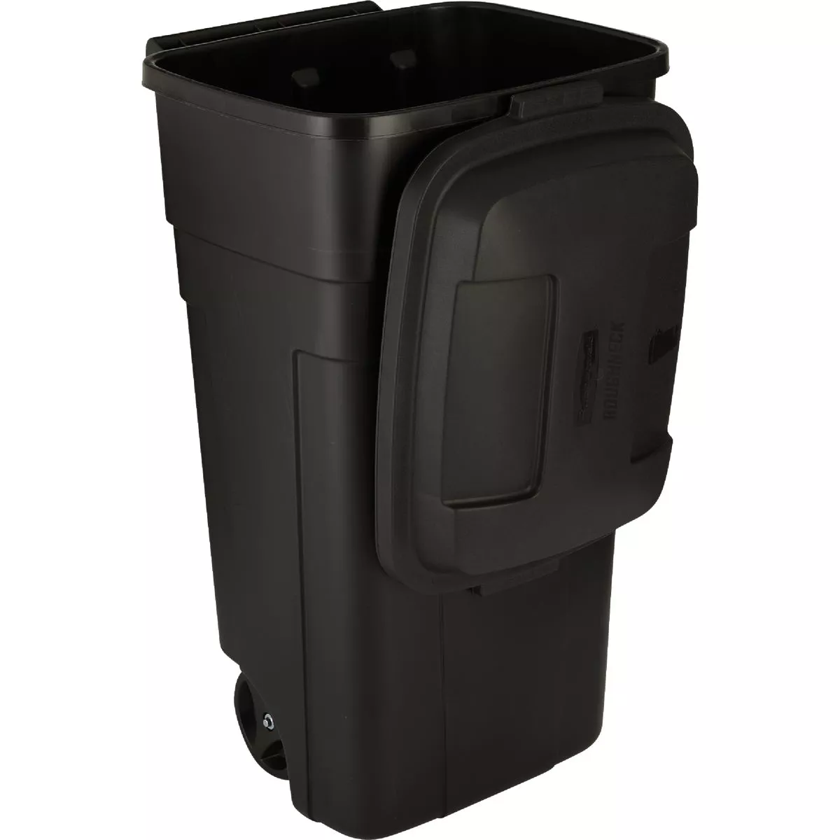 Rubbermaid Roughneck 34 Gal. Black Wheeled Trash Can with Lid - photo 3