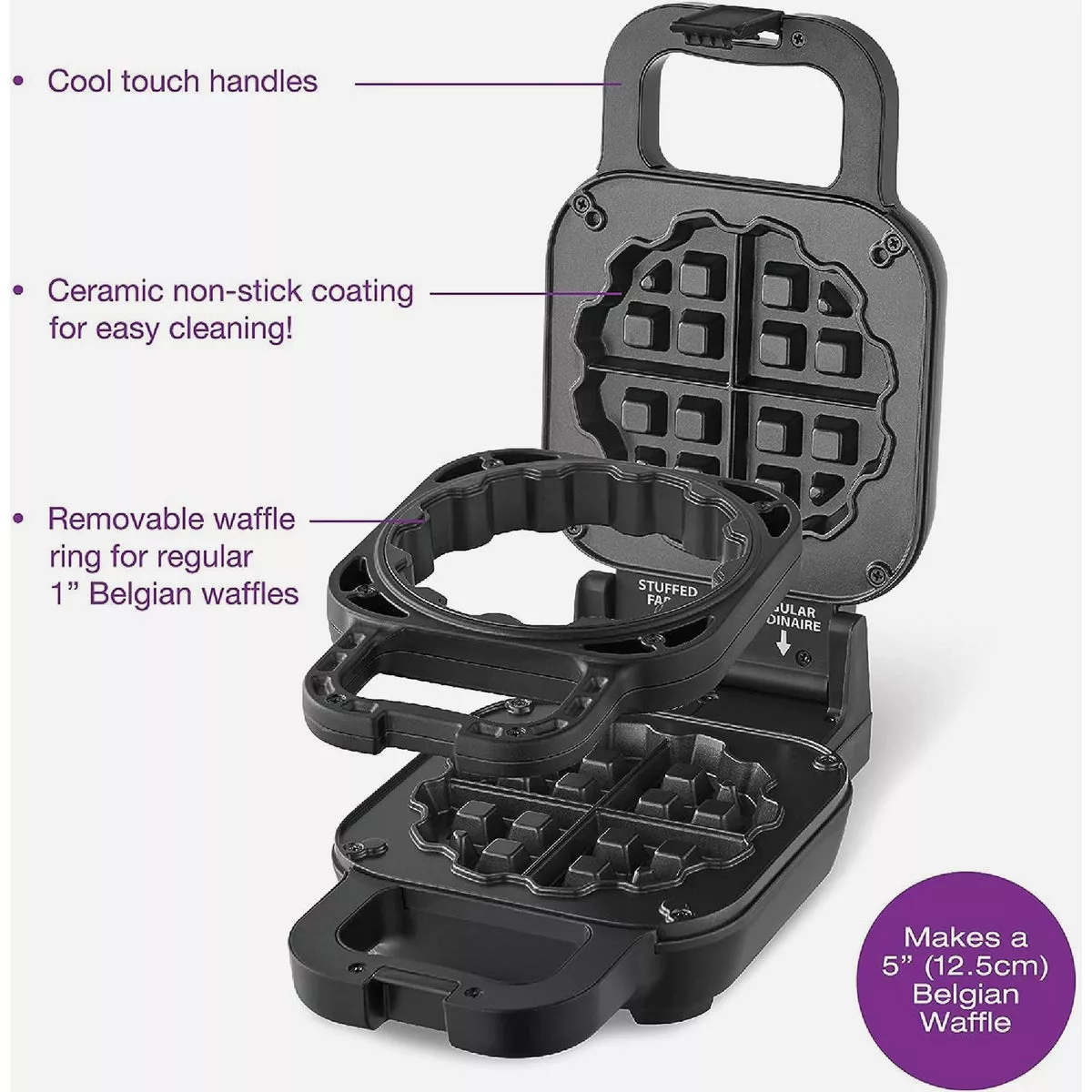 Salton Stuffed Belgian Waffle Maker - photo 2