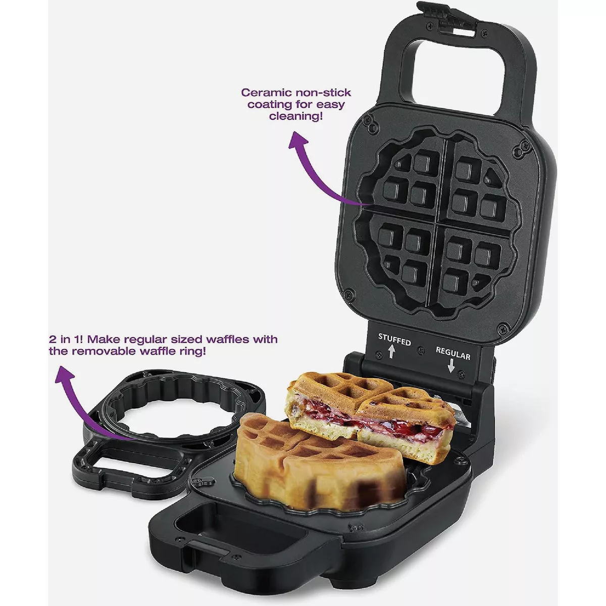 Salton Stuffed Belgian Waffle Maker - photo 3