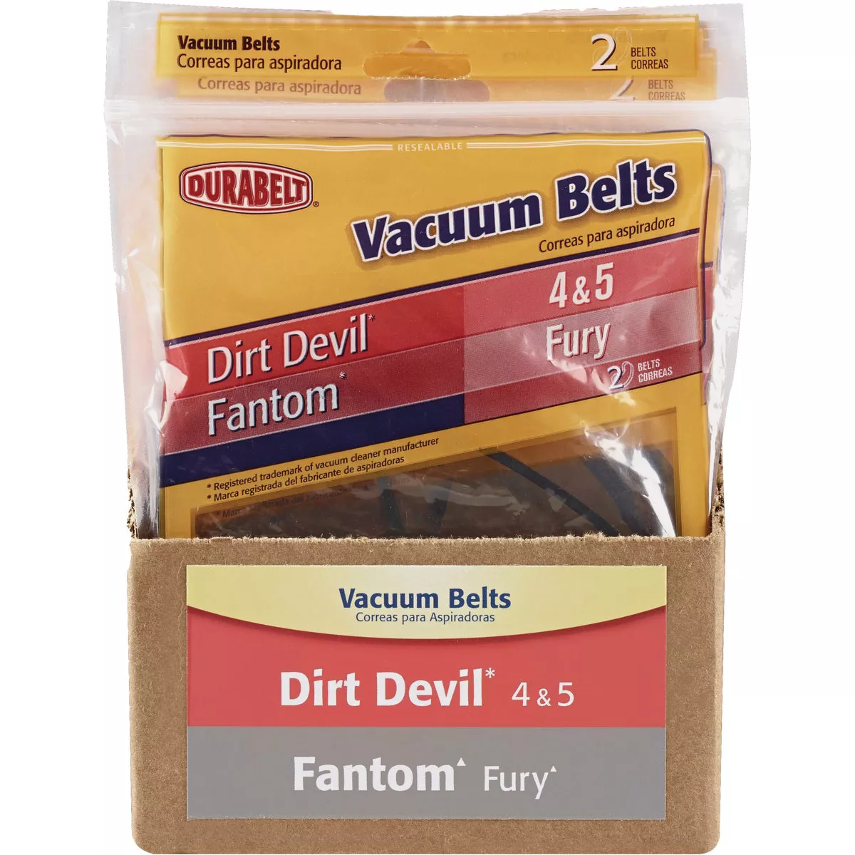 Durabelt Dirt Devil Style Type 4/5 Action, Breeze, Featherlite, and Jaguar Vacuum Cleaner Belt (2-Pack) - photo 3