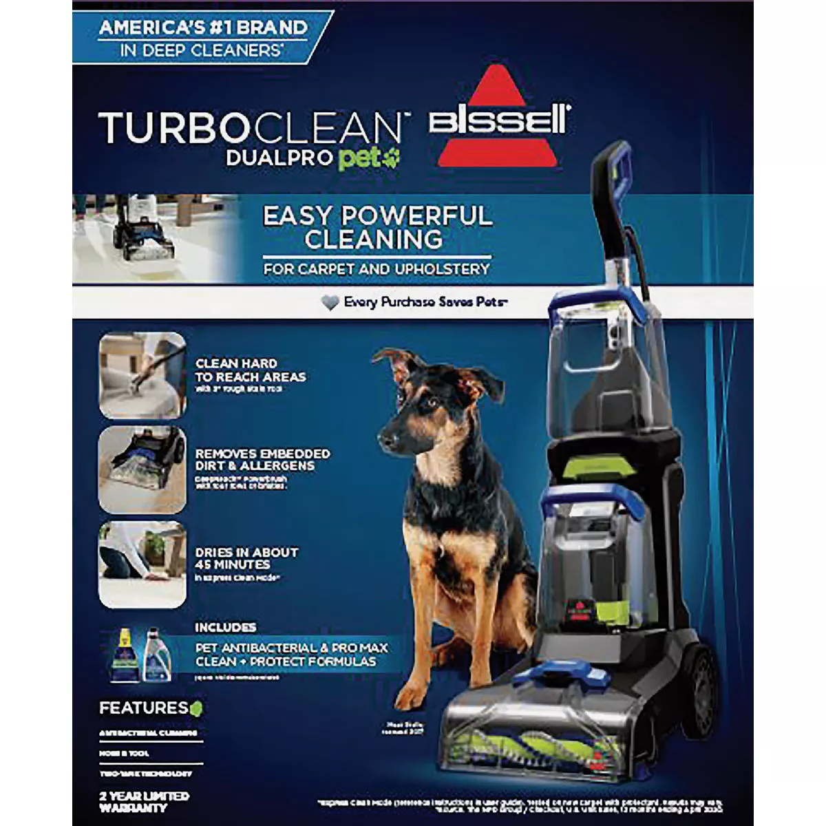 Bissell TurboClean DualPro Pet Carpet Cleaner - photo 2