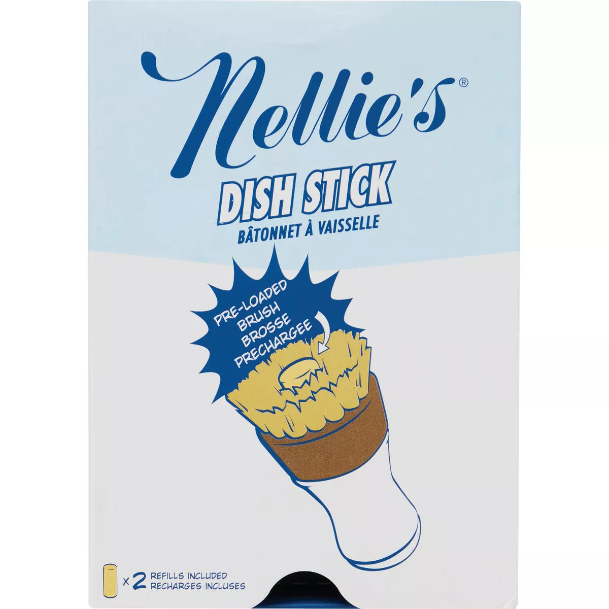 Nellie's Dish Stick Dishwashing Brush with 2 Dish Butter Soap Sticks - photo 2