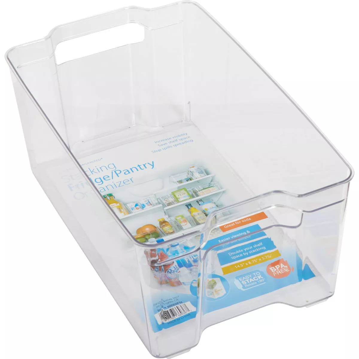 Dial Industries Clear-ly Organized 8.5 In. W. x 5.75 In. H. x 14.75 In. D. Stacking Organizer - photo 3